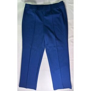 Alfred Dunner Arizona‎ Sky Slim Fit Stretch Blue Short Pants Womens Size 14 NWT